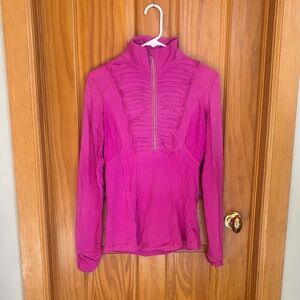 LULULEMON  Pink Zip-Up Pullover